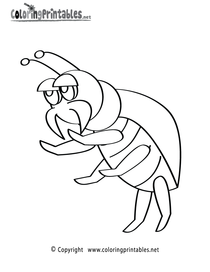 Free Printable Bug Coloring Pages