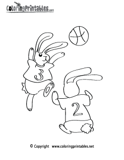 Free Printable Basketball Coloring Pages Game Page
