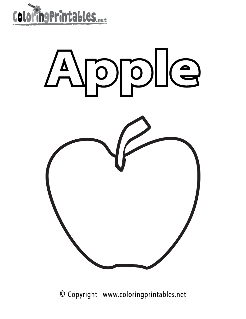 Download Vocabulary Apple Coloring Page - A Free Educational ...