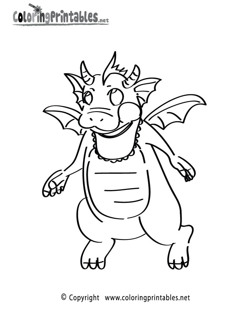 baby dragon coloring pages for kids