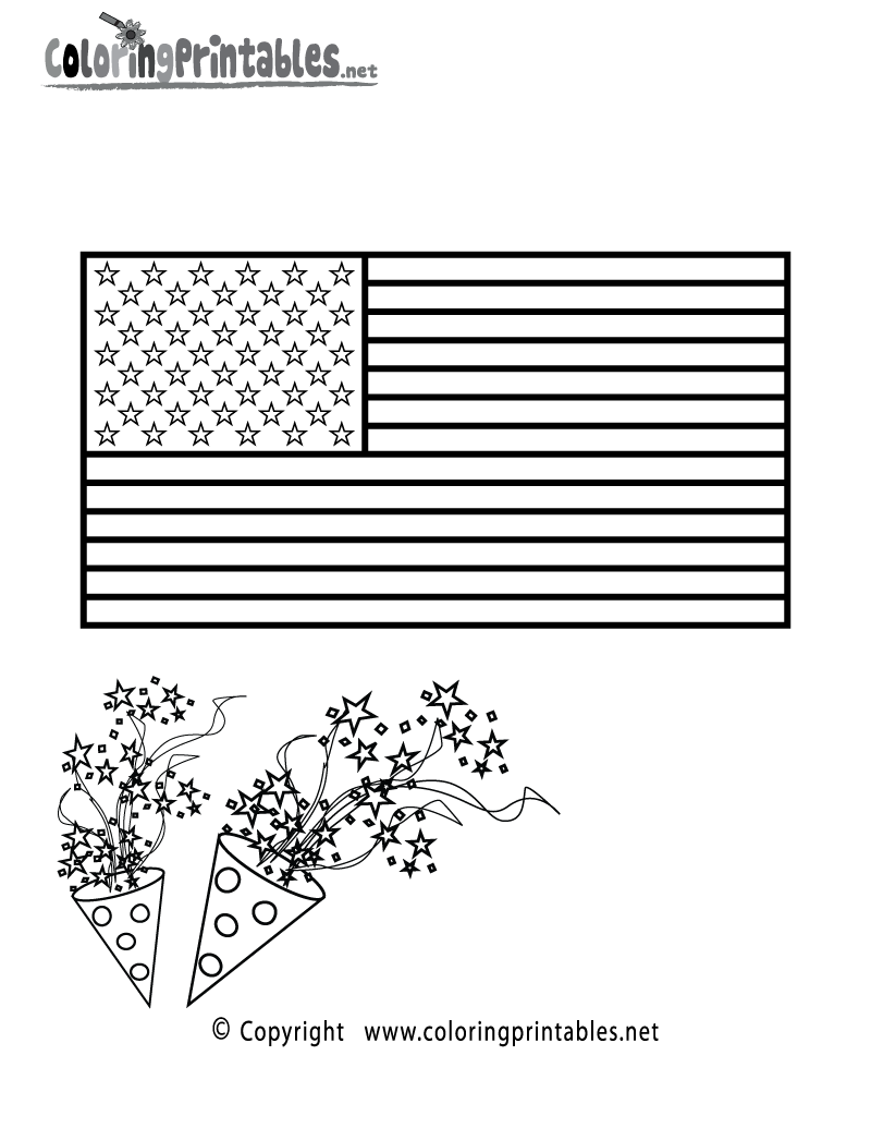 Independence Day Coloring Page A Free Holiday Coloring Printable